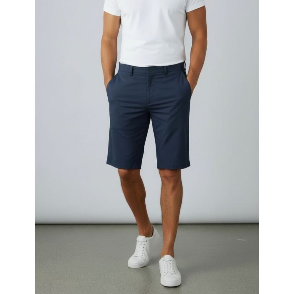 Lesmart Mens Golf Shorts Dri-Fit Standard Fit Navy Size 40